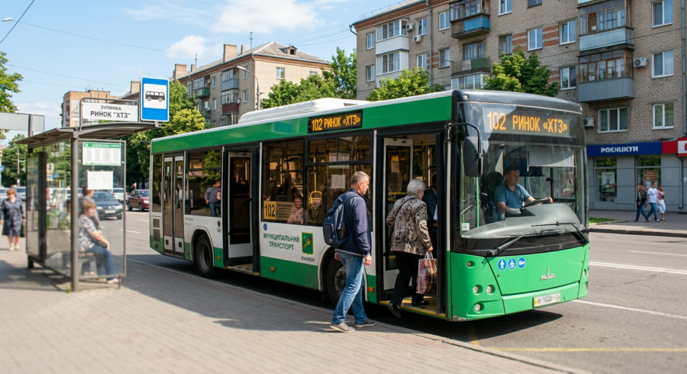 Автобус №102 в м.Харків