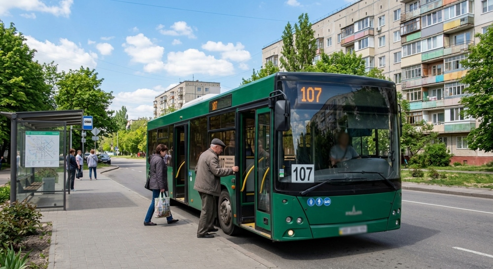Автобус №107 в м.Харків