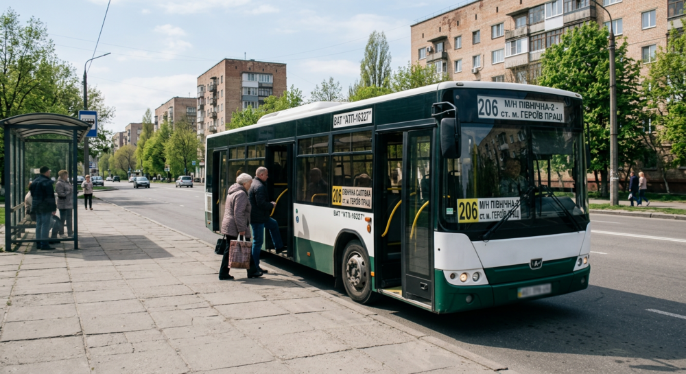 Автобус №206 в м.Харків