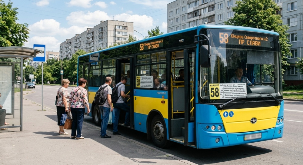 Автобус №58 в м.Харків