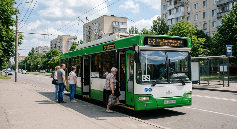 Маршрутка №E-2 в м.Харків
