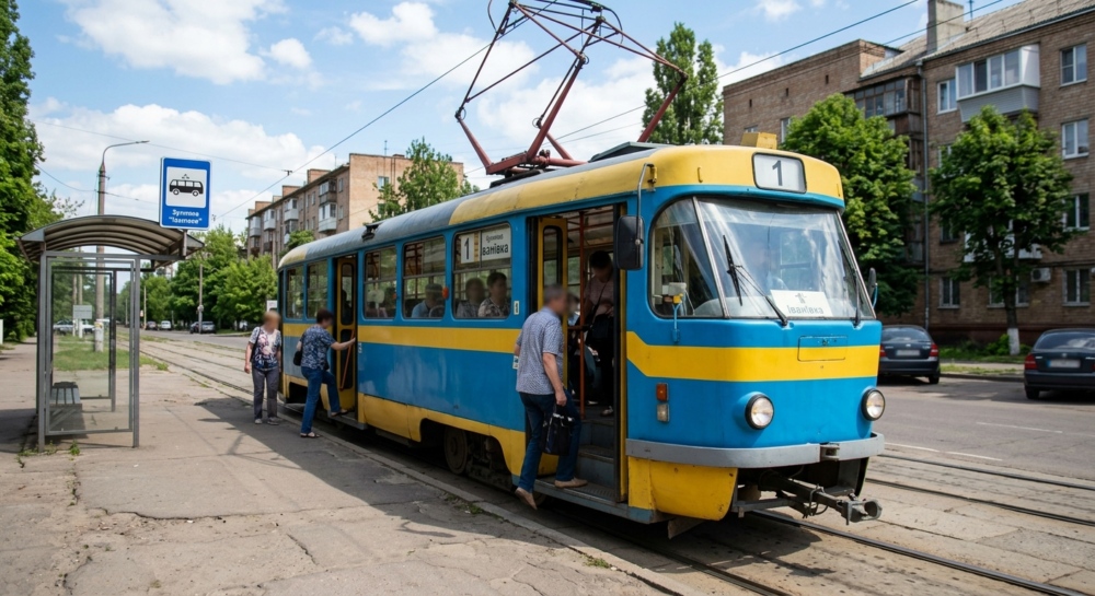 Трамвай №1 в м.Харків