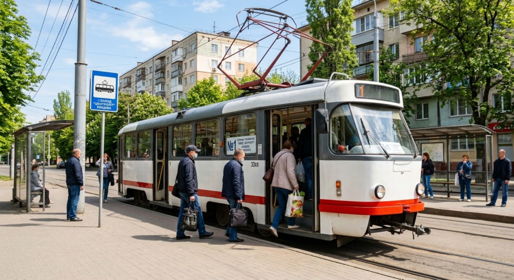 Трамвай №1 в м.Одеса