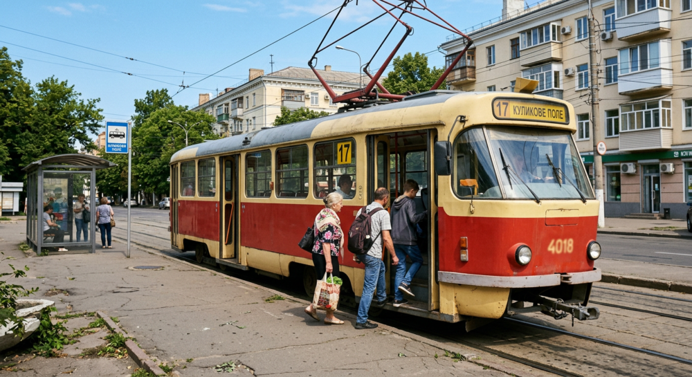 Трамвай №17 в м.Одеса