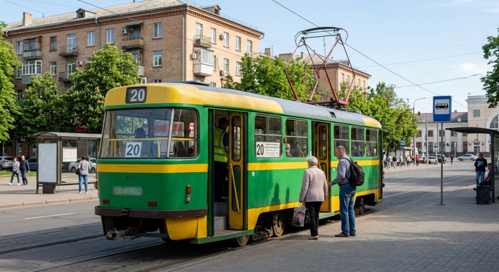 Трамвай №20 в м.Харків