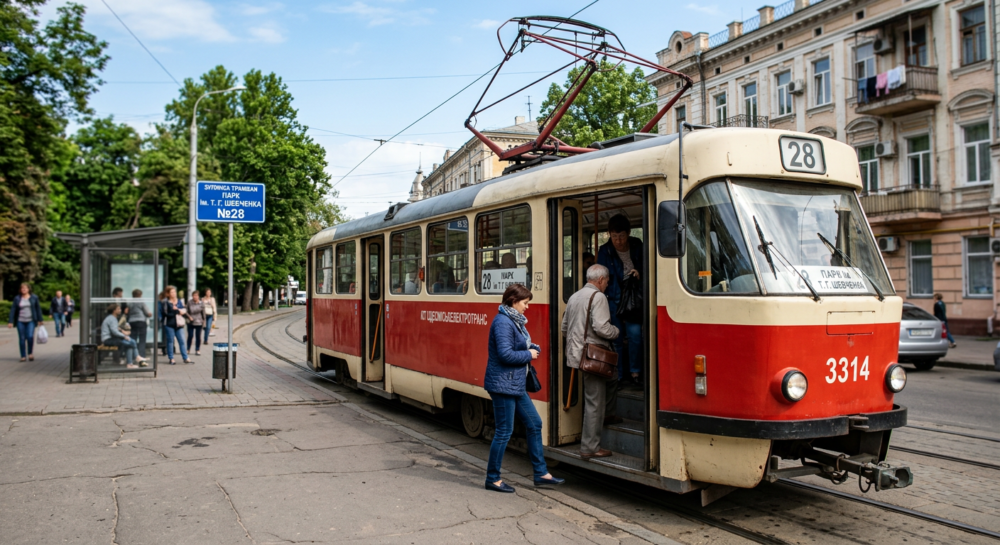 Трамвай №28 в м.Одеса