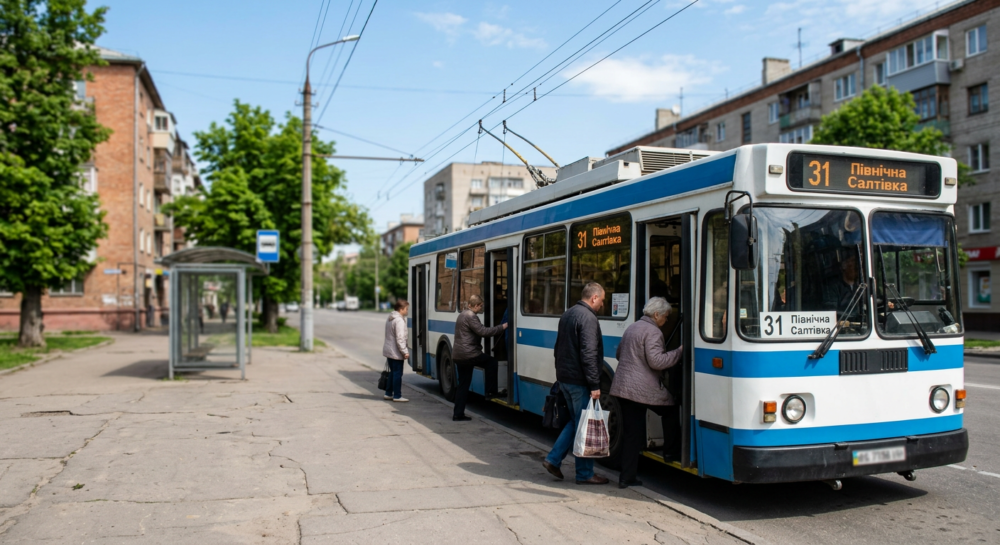 Тролейбус №31 в м.Харків