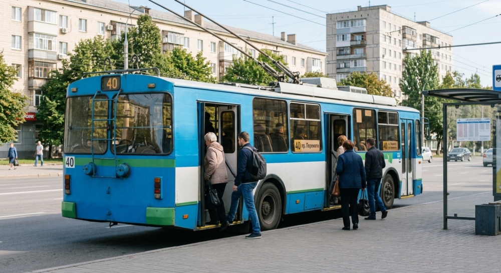 Тролейбус №40 в м.Харків