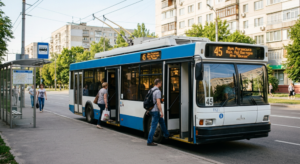 Тролейбус №45 в м.Харків