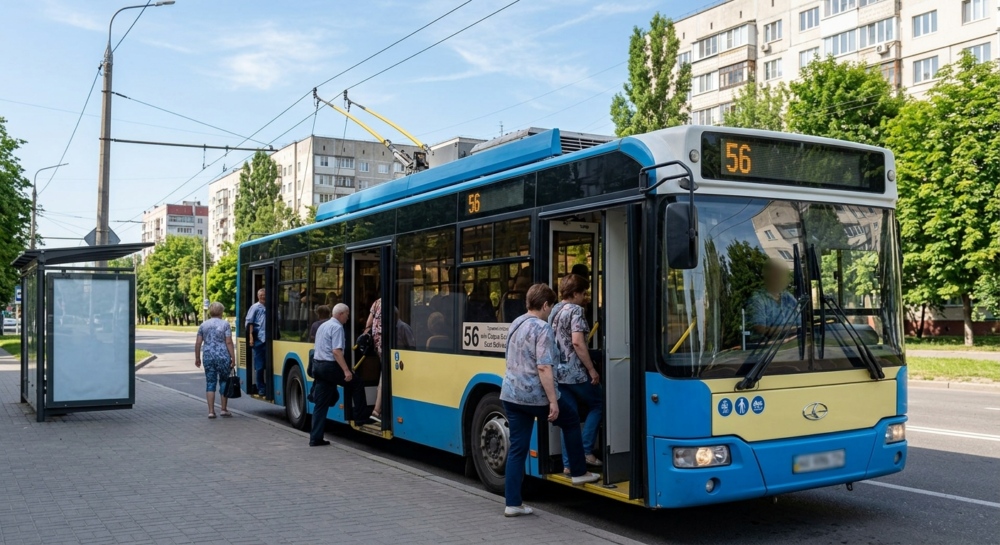 Тролейбус №56 в м.Харків