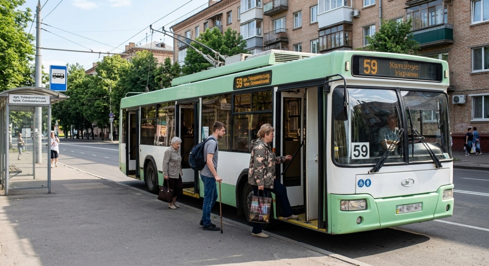 Тролейбус №59 в м.Харків