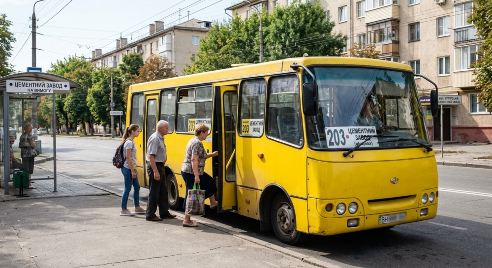 Маршрутка №203 в м.Одеса