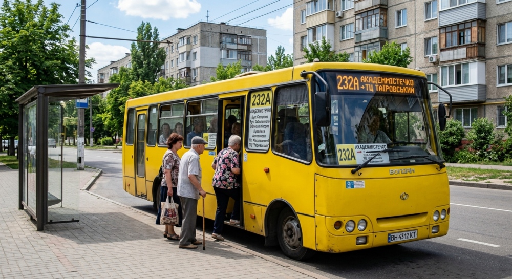 Маршрутка №232A в м.Одеса